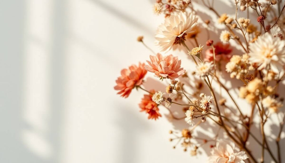 Colorful flowers in sunlight