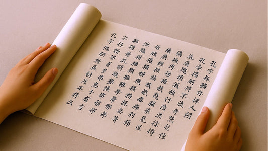 Letter with chinese symbols